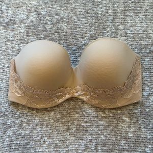 Victoria's Secret Body by Victoria Lined Nude Strapless Bra